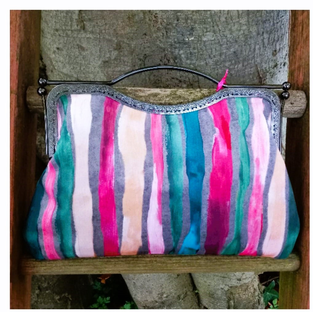 &#39;Artist Stripes&#39; Vintage style handbag