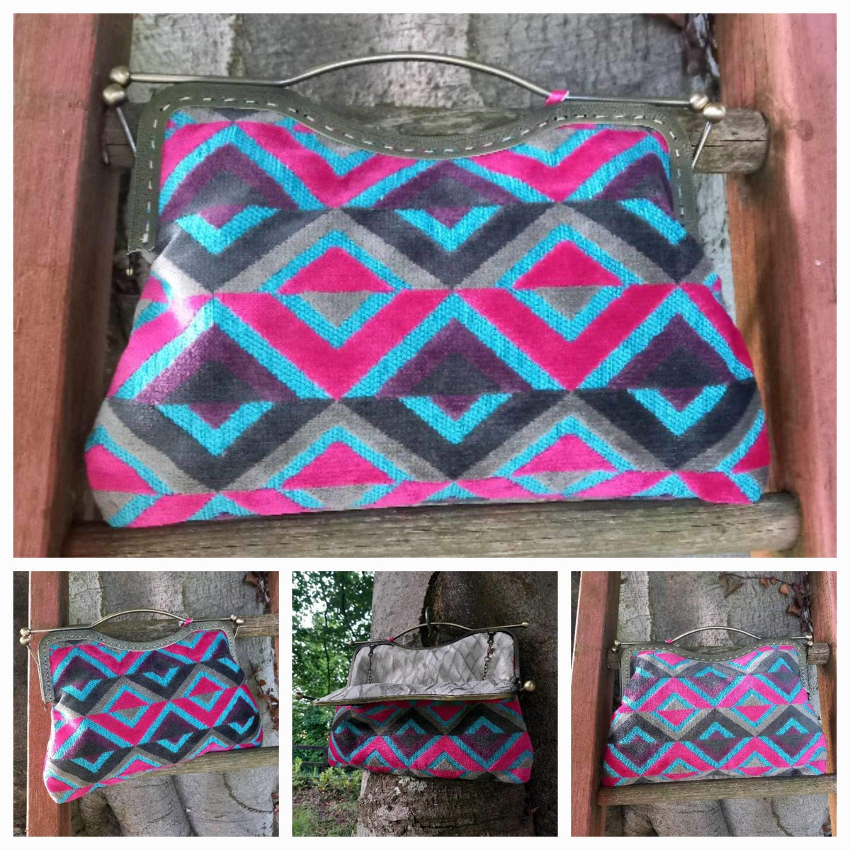 Retro Shapes  Vintage style handbag