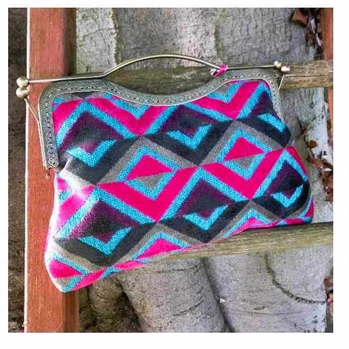 Retro Shapes  Vintage style handbag