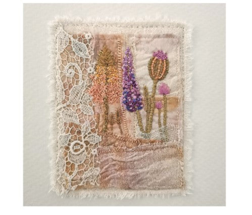&#39;Wild Hillside&#39; Textile Art