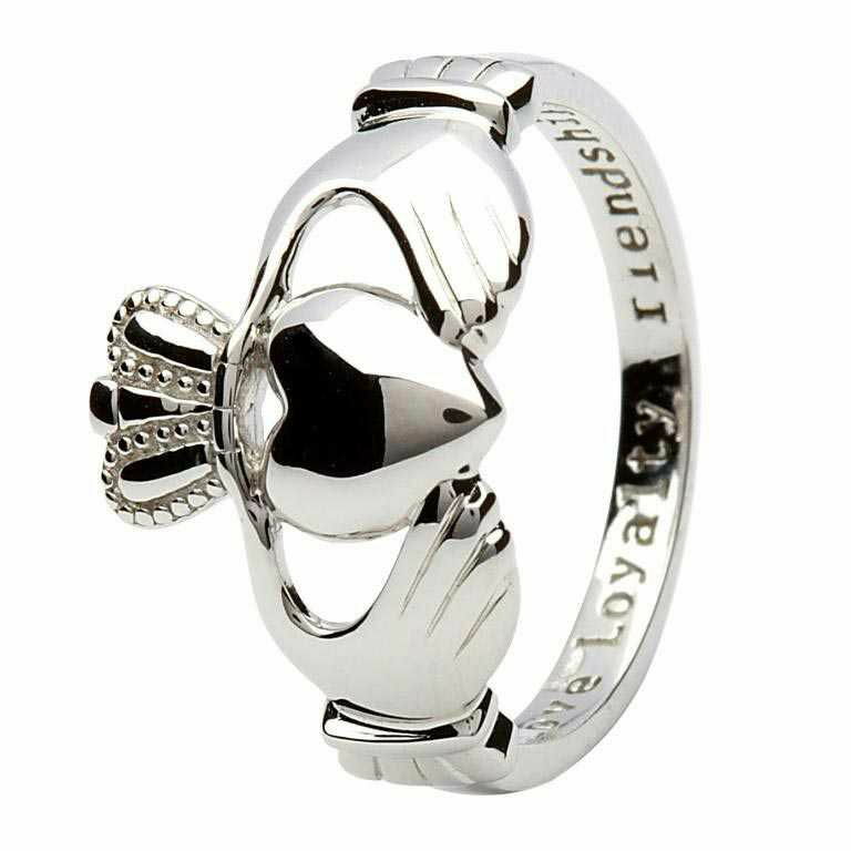 Sterling Silver Claddagh Ring &#39;Love, Loyalty, Friendship&#39;