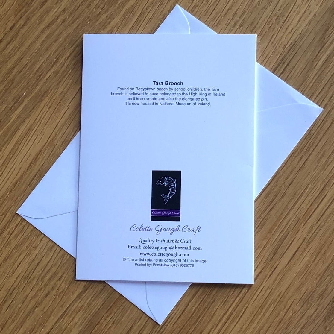 Tara Brooch Greetings Card
