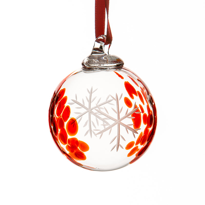 Red Snowflake Bauble