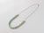 Amazonite and Pearl Necklace (Silver with Chain)