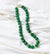 Green Agate Necklace (Gold)