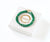 Green Agate Double Wrap Bracelet (Gold)