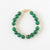 Green Agate Bracelet (Gold)