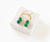 Green Agate Drop Earrings (Gold)