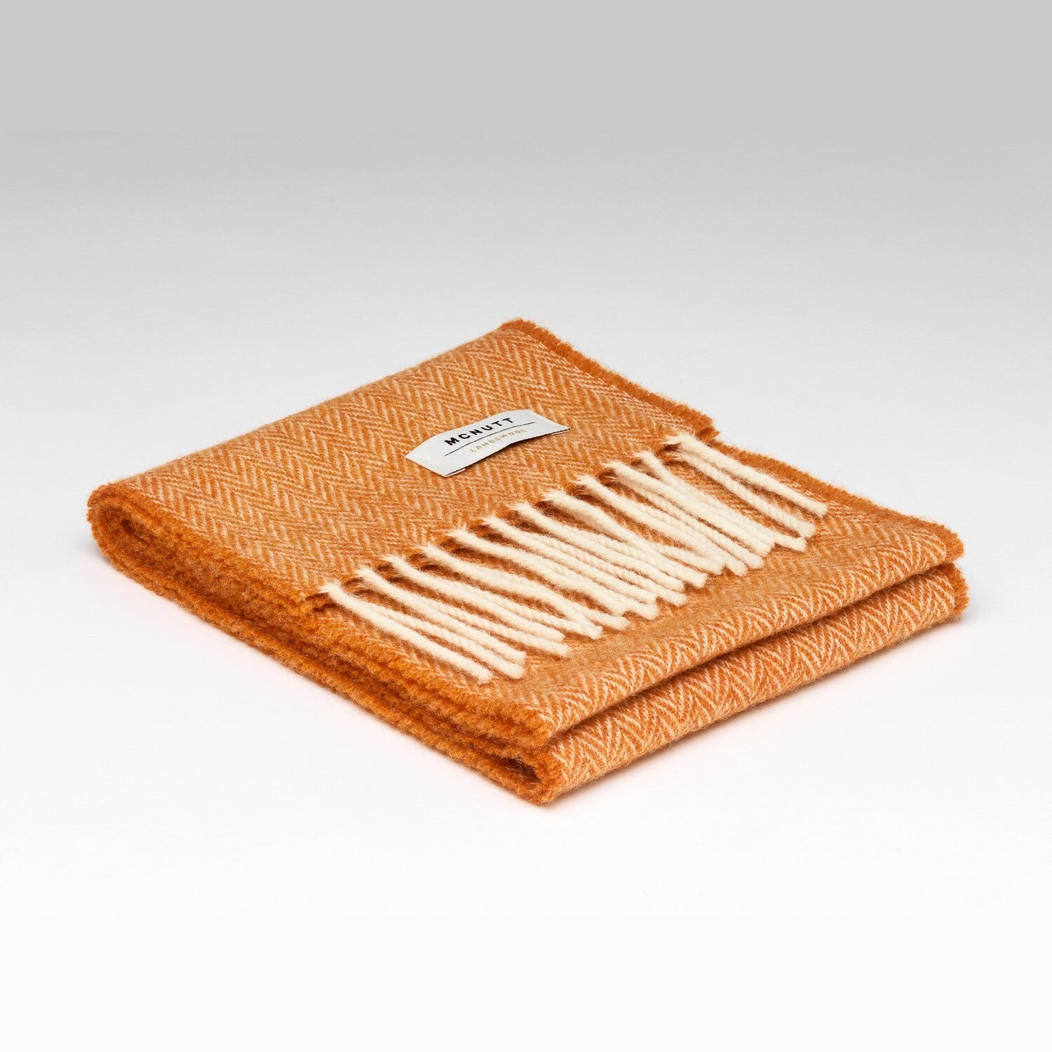 Orange Lambswool Children's Scarf