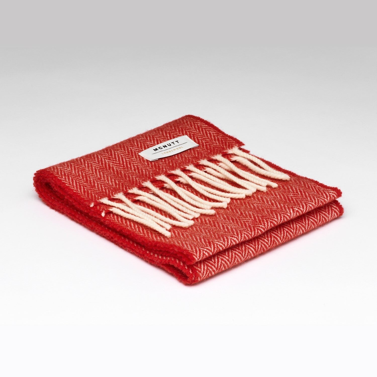 Red Lamsbwool Child's Scarf