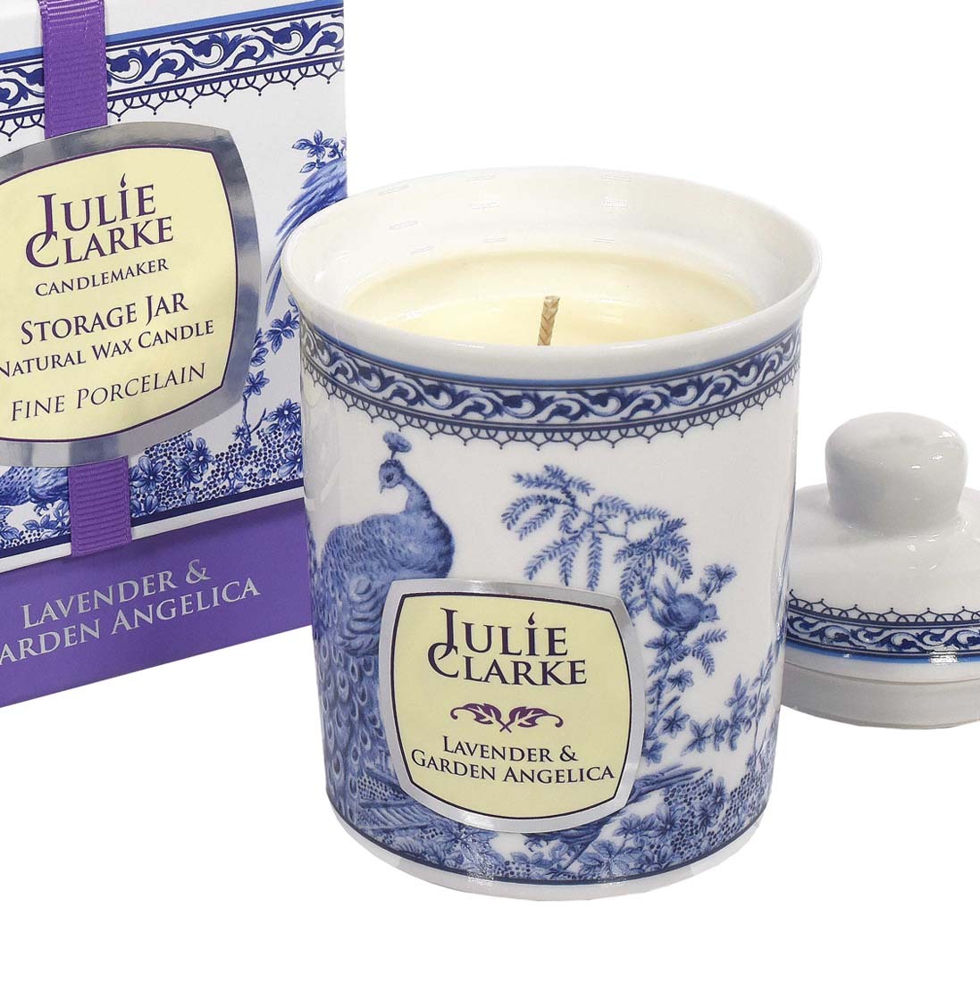 Lavender &amp; Garden Angelica  Storage Jar Candle