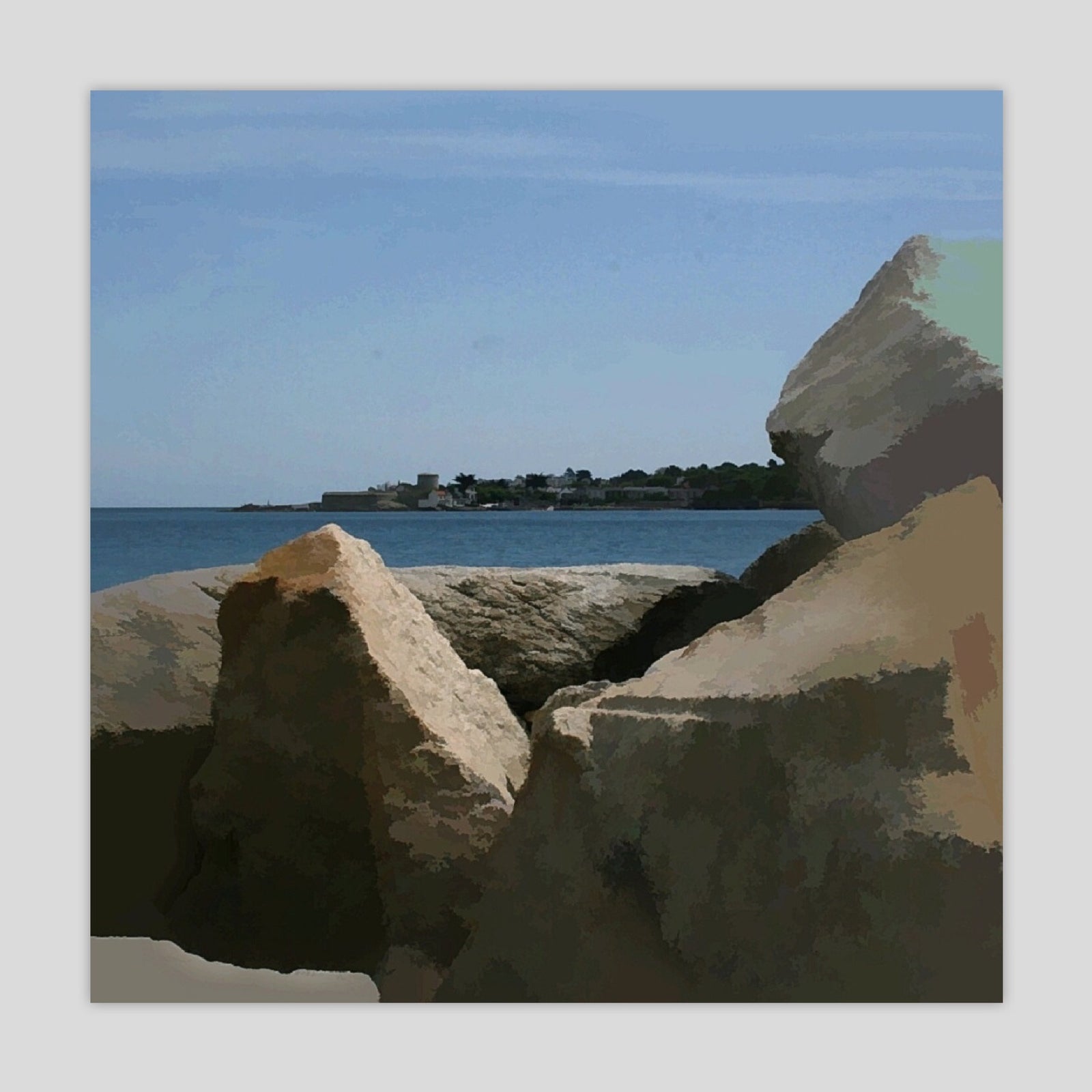 Sandycove from the East Pier (2583S-M7)