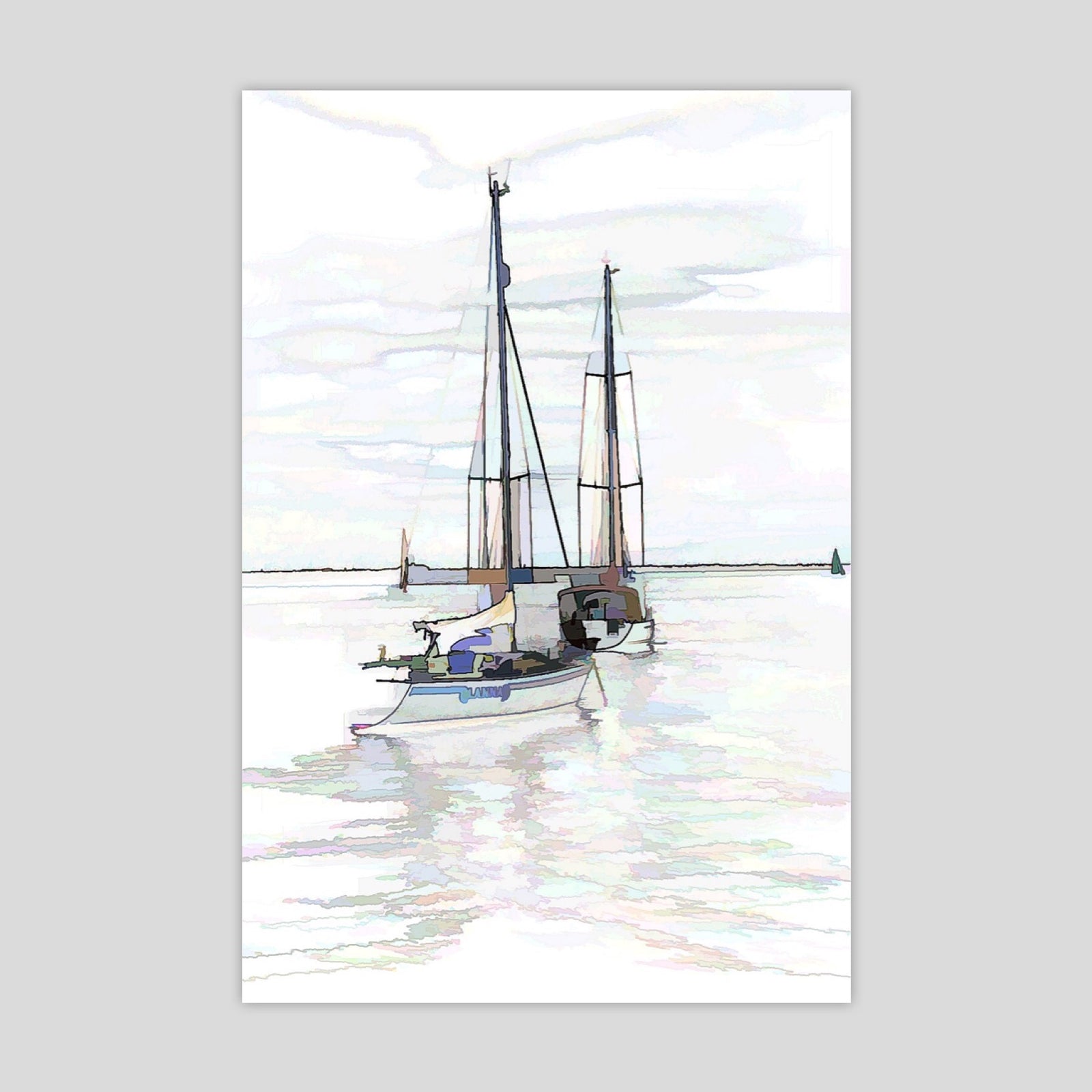 Yachts in Dun Laoghaire Harbour 2 (2593R)