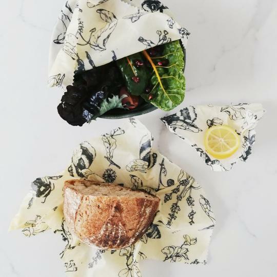Millbee Beeswax Food Wraps - Variety Pack