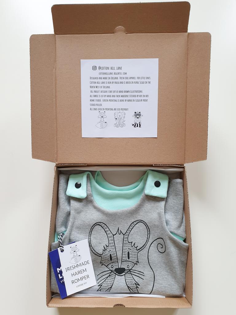 Bear Harem Romper Cinnamon
