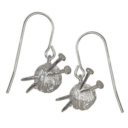 Rubyhues &#39;Ball of Yarn&#39; Sterling Silver Earrings
