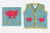 Handknitted Baby Waistcoat - Sea Blue with Pig motif