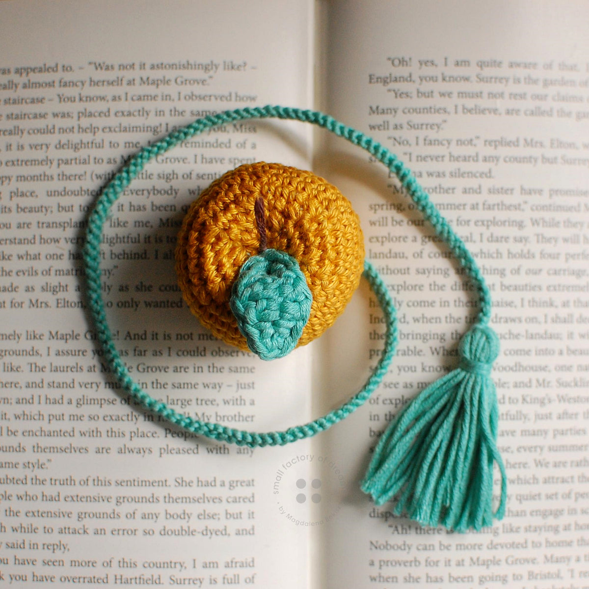 Golden Apple Bookmark