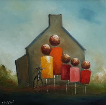 &#39;The Bicycle Family&#39; Print