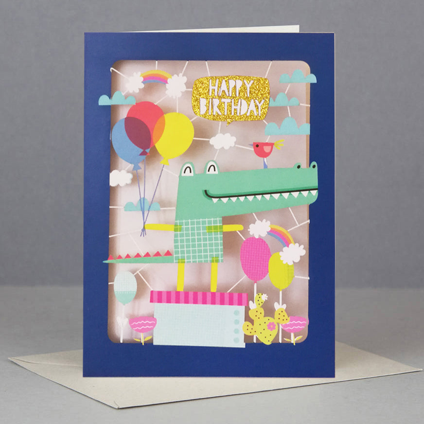 AD &#39;Crocodile&#39; Birthday Card (KE029)