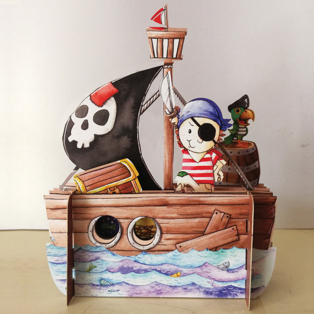 Kids Pop-up 3D Card &#39;Pirate&#39; (KID007)