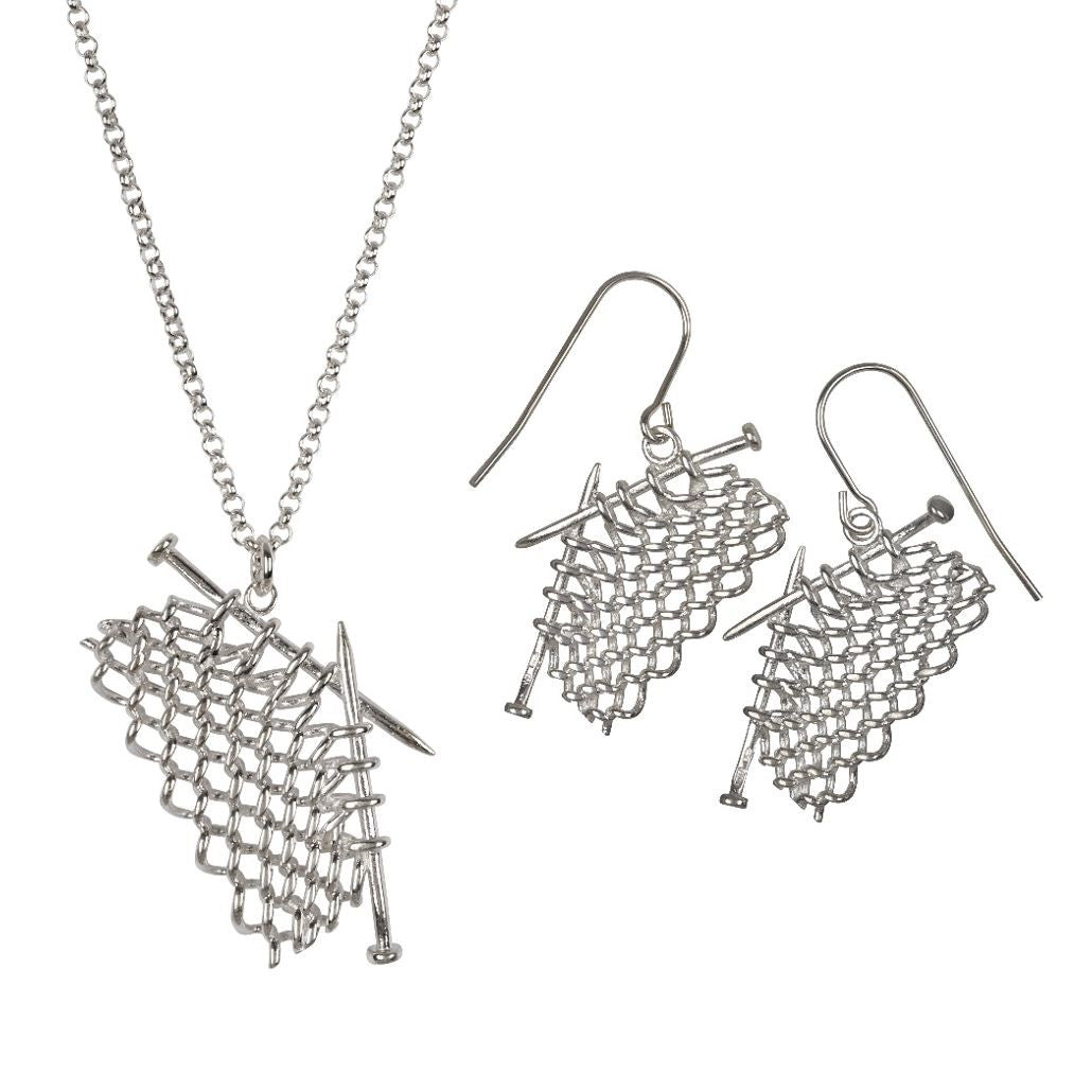 Rubyhues &#39;Work in Progress&#39; Sterling Silver Earrings
