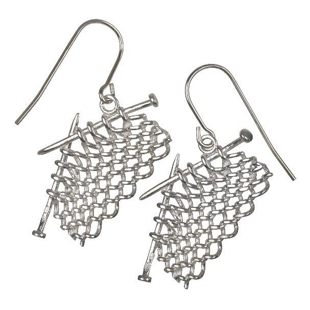 Rubyhues &#39;Work in Progress&#39; Sterling Silver Earrings