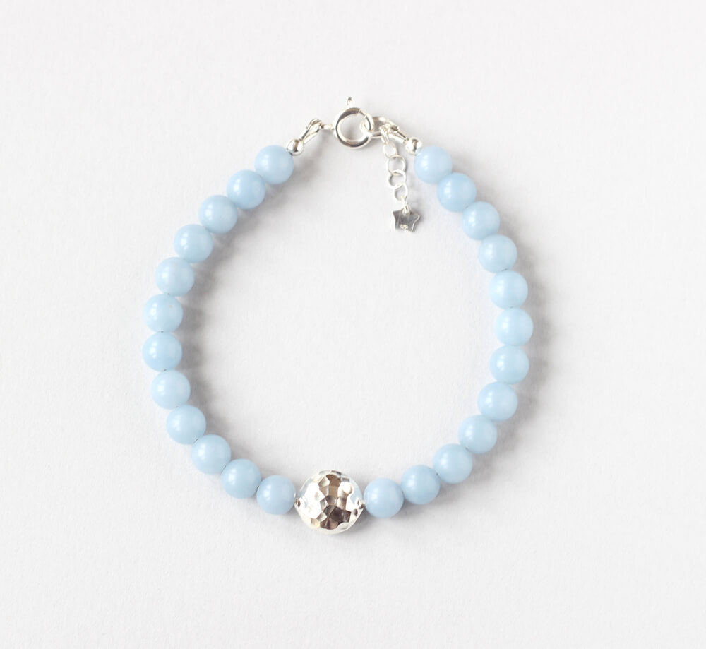 Angelite Silver Bracelet