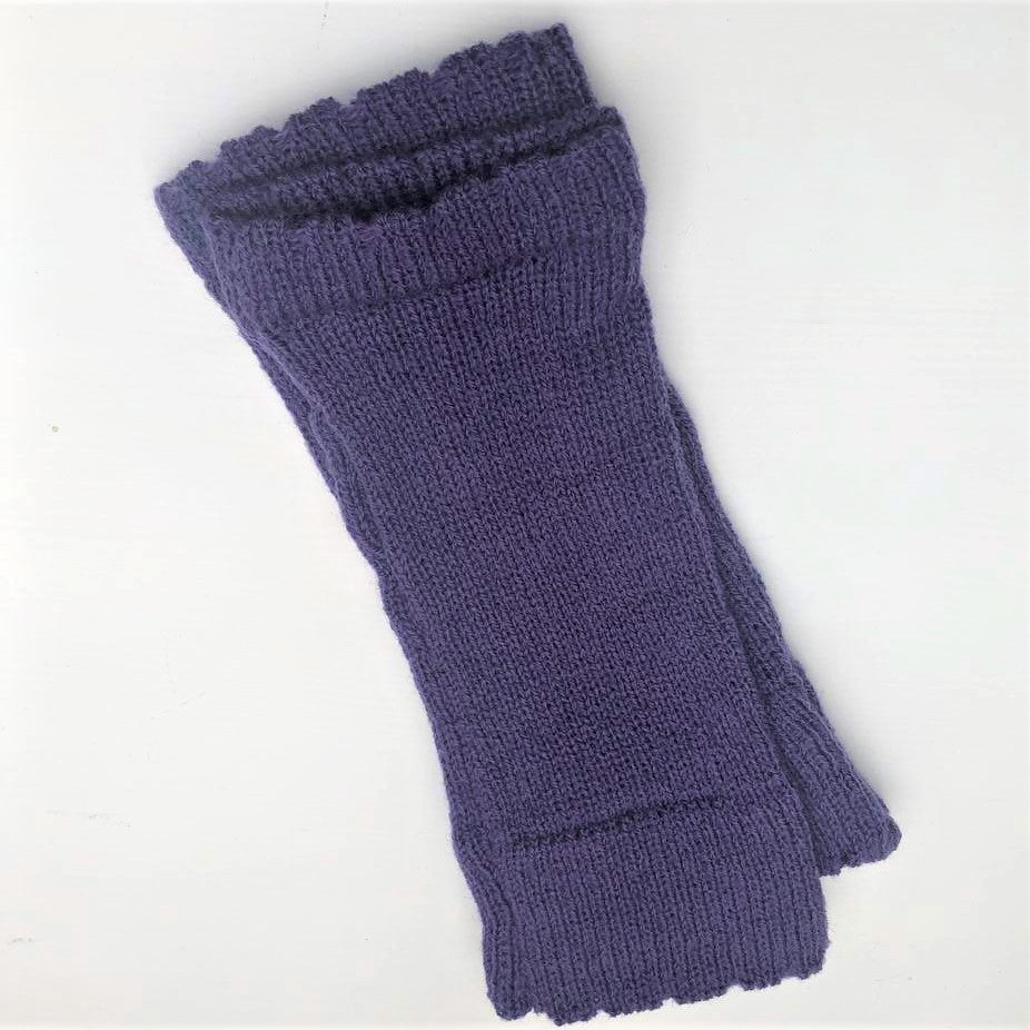 Fingerless Gloves Purple