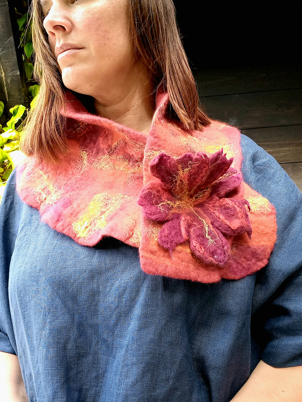 Lux Collar Red Maroon